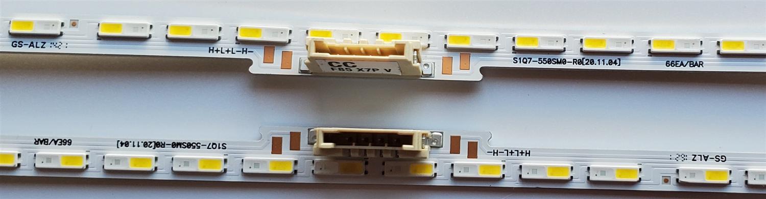 KIT DE LED'S PARA TV SAMSUNG ((2 PIEZAS)) NUMERO DE PARTE S1Q7-550SM0-R0 / PANEL CY-QA055FHHV2H / MODELO QN55LS03AAFXZA - Imagen 2